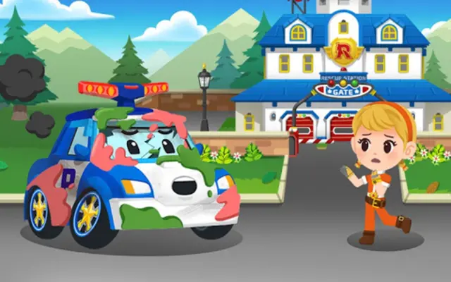 Poli Police Car Repair android App screenshot 0